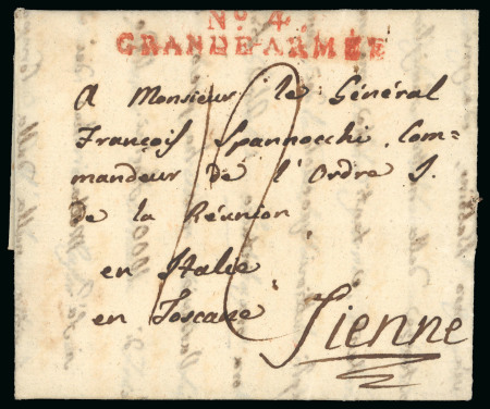 Stamp of Italy » Missions, Post Offices and Postal History Abroad » The "Grande Armée" in Russia 1812 (Dec 6) Entire letter from Warsaw (Poland), "N°. 4./GRANDE ARMÉE" 