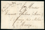 Stamp of Italy » Missions, Post Offices and Postal History Abroad » The "Grande Armée" in Russia 1813 (Feb 22) Entire letter from Magdeburg to Monza "N° 12/GRANDE ARMÉE"
