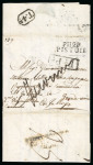 Stamp of Italy » Missions, Post Offices and Postal History Abroad » The "Grande Armée" in Russia 1813 (July 30) Incoming entire letter from Pistoia to Prussia with deboursé postmark