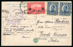 Stamp of Italy » Missions, Post Offices and Postal History Abroad » Yugoslavia 1924 (June 24) Postcard from Zagreb to Rivoli Torinese,