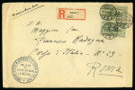 Stamp of Italy » Missions, Post Offices and Postal History Abroad » Plebiscite of Upper Silesia 1922 Two registered covers from Oppeln from the Police of the Interallied Commission