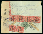 Stamp of Italy » Italian Occupations WWI » Dalmazia 1919-22, tre lettere incluse da Zara ed Oltre, una raccomandata espresso e due raccomandate con interessanti affr.