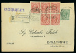Stamp of Italy » Italian Occupations WWI » Dalmazia 1919-20, interessante e raro insieme composto da quattro lettere da Curzola