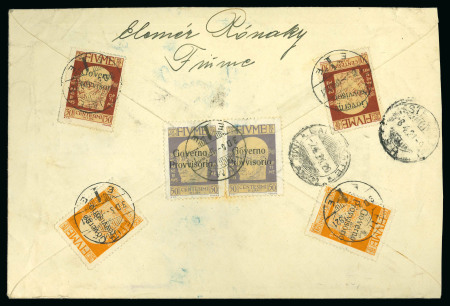 Stamp of Italy » Italian Occupations WWI » Fiume 1919-21, lotto composto da 14 pezzi montati su fogli di esposizione