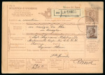 Stamp of Italy » Missions, Post Offices and Postal History Abroad » Crete 1909 Two Italy 1L stationery parcel cards from La Canea, one uprated with 40c