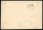 Stamp of Italy » Missions, Post Offices and Postal History Abroad » Crete 1907 (March 2) Registered cover to Palermo including the 1905 1 lira