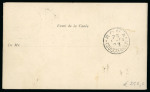Stamp of Italy » Missions, Post Offices and Postal History Abroad » Crete 1904 (Sept 21) Registered folded double postcard carried at the very scarce 12 centesimi rate