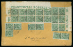 Stamp of Italy » Missions, Post Offices and Postal History Abroad » Smyrna Large registered cash-on-delivery cover to Denmark, a unique and most spectacular usage.