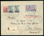 Stamp of Italy » Missions, Post Offices and Postal History Abroad » Smyrna 1914 (April 7) Registered express cover to Berlin,