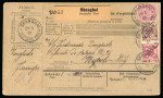 Stamp of Italy » Missions, Post Offices and Postal History Abroad » China » The Boxer War » Via German Post Office 1901 One of only two German parcel cards sent by a member of the Italian contingent 