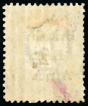 Stamp of Kenya, Uganda and Tanganyika » British East Africa 1897 2 1/2a Provisional on 1a with overprint types 12, 13, and 14, group incl. the three types both mint and used