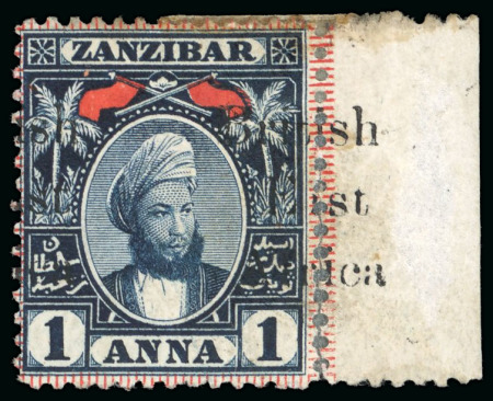 Stamp of Kenya, Uganda and Tanganyika » British East Africa 1897 "On Zanzibar" 1/2a to 7 1/2a mint and used sets, plus 1a mint marginal with misplaced ovp