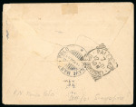 Stamp of Italy » Missions, Post Offices and Postal History Abroad » China » The Boxer War » Italian Naval Mail 1901 (Nov 14) Envelope to Italy franked by "Floreale"