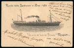 Stamp of Italy » Missions, Post Offices and Postal History Abroad » China » The Boxer War » Italian Naval Mail 1903 "Ricordo della Spedizione in Cina-1903" postcard issued by the "Minghetti"
