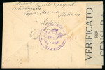 Stamp of Italy » Missions, Post Offices and Postal History Abroad » China » 1917-22 Italian Post Office in China 1918 Cover from Peking to the "Irredentisti" Committee in Rome, "Pechino" 20c
