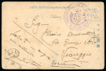 Stamp of Italy » Missions, Post Offices and Postal History Abroad » China » The Marine Detachment - Naval Presence and Mail of Italian Interests in China 1910 Postcard from Chian with "R. Cacciatorpediniere Bersagliere" hs