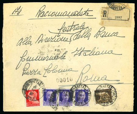 Stamp of Italy » Missions, Post Offices and Postal History Abroad » China » 1925-43 The Italian "Black Battalion" in China 1936 Registered mail of the "Black Battalion" in China