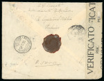 Stamp of Italy » Missions, Post Offices and Postal History Abroad » China » 1917-22 Italian Post Office in China 1919 Registered cover bearing "Pechino" 25c and very rare 20c on non-philatelic mail