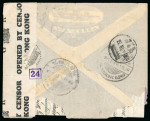 Stamp of Italy » Regno d'Italia 1940 busta inviata ad un membro dell'equipaggio del "Volpi" della Lloyd Triestino rifugiato a Phuket
