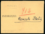 Stamp of Italy » Missions, Post Offices and Postal History Abroad » China » The Marine Detachment - Naval Presence and Mail of Italian Interests in China 1940 Italian Telegrams from Italy to the Italian Consulate in Peking (3 ex), and one to Tientsin