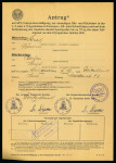 Stamp of Olympics » 1936 Berlin » Documents, Programmes, Tickets, etc. Application for a 50% reduction on travel costs and free transport of luggage for a participant in the Berlin Games
