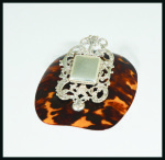 Stamp of Stamp Boxes English Silver Boxes: 1893 Birmingham silver and tortoiseshell stamp case and letter clip combined by Horton & Aliday