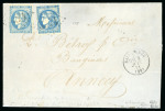 Stamp of France » Emission de Bordeaux 1870 1871, Émission de Bordeaux 20c bleu outremer, bien
