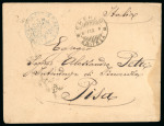Stamp of Italy » Italian Colonies and Possessions » Eritrea 1896, busta in franchigia per Pisa con "Cheren/Eritrea" usato un mese prima della data nota da Buzzetti