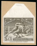 Stamp of Olympics » Non-Olympic and Anti-Olympic Championships 1939, Bolivarian Games, complete set of nine ABN stamp-size cut die proofs