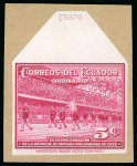 Stamp of Olympics » Non-Olympic and Anti-Olympic Championships 1939, Bolivarian Games, complete set of nine ABN stamp-size cut die proofs