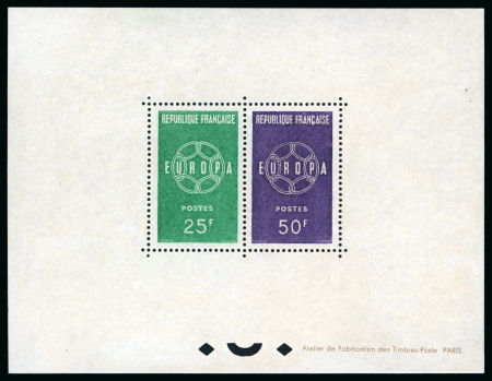 Stamp of France » Blocs et Feuillets 1959, Bloc spécial gommé Europa Y&T n°1218/1219
