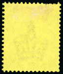 Stamp of Great Britain » King Edward VII » 1902-10 De La Rue Issues 1909 2d Colour trial in green on yellow gummed Crown wmk paper