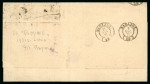 Stamp of Spain 1865-71 Cover and Valentine cover front to Argentina