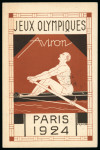 Stamp of France » Émissions à partir de 1900 1924, Entier postal pour les Jeux Olympiques envoyé