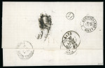 Stamp of Auction catalogues 1864, Lettre pour Gand (Belgique) avec cachet à date