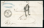 Stamp of Auction catalogues 1864, Lettre pour Gand (Belgique) avec cachet à date