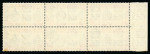 Stamp of Ascension » King George VI 1938-53 2s6d Black & Deep Carmine perf.13 showing variety "Davit flaw" in mint n.h. left marginal block of six