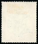 Stamp of Bermuda 1924-32 12s6d Grey & Orange, 8th printing, showing variety "break through scroll", used, plus normal used
