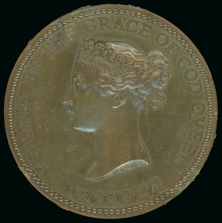 Stamp of Great Britain » Line Engraved Essays, Plate Proofs, Colour Trials and Reprints 1865 Department of Science and Art prize medal, 55mm, bronze, with Wyon head of QV