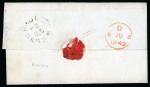 Stamp of Great Britain » 1841 1d Red 1842 (Jun 7) Entire from Welshpool (Wales) to London, with 1841 1d Red KA tied by distinctive MC