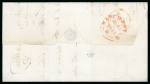 Stamp of Great Britain » 1840 1d Black and 1d Red plates 1a to 11 1841 1d Red pl.11 DK, fine to good margins, tied to 1841 (Aug) lettersheet from Haslingden (Lancashire) to London by "Haslingden / Penny Post" hs 