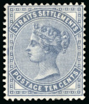 Stamp of Malaysia » Straits Settlements STRAITS SETTLEMENTS   QUEEN VICTORIA DEFINITIVES CROWN