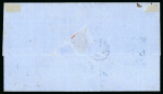 Stamp of Mauritius 1868 (Feb 2) Incoming entire from Réunion to Port