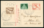 Stamp of Olympics » 1936 Berlin » Special Postmarks Spiro Louis signed official picture postcard of the opening ceremony