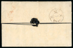 Stamp of Great Britain » 1840 1d Black and 1d Red plates 1a to 11 1840 (June 30) Cover 1d black pl.3 IB, red Maltese Cross