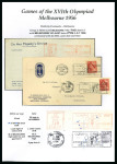 Stamp of Olympics » 1956 Melbourne 1956 Melbourne, complete collection of each and every die of the Olympic slogan cancels 