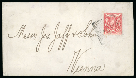 Stamp of Kenya, Uganda and Tanganyika » British East Africa 1899 (Feb 24) Commercial envelope sent underpaid from Mombasa to Austria with 1896-1901 1a