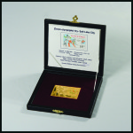 Stamp of Olympics » 2002 Salt Lake City 2002 Salt Lake City gold stamp of Slovakia in presentation case