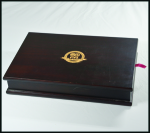 Stamp of Thematics » Sport and Games » Football 2004 FIFA Centenary set of 4 gold and 4 silver coins in a wooden presentation case