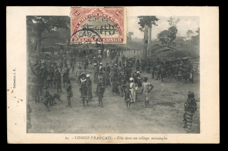 Stamp of Belgian Congo 1922-23 Group of 15 picture postcards sent to JAPAN (12 of which are postal stationery cards), all franked on the picture side